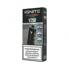 Электронная сигарета Ignite V250 Black 25000 затяжек - Raspberry Ginger (Малина с имбирем)